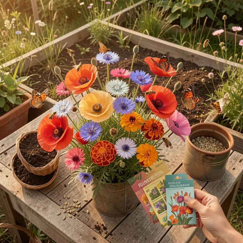 Graines de fleurs anciennes : 12 variétés résistantes à semer au jardin en 2026